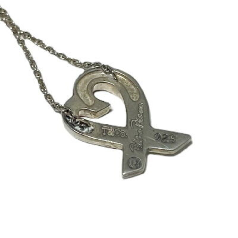 TIFFANY Co Loving Heart Necklace Sterling Silver